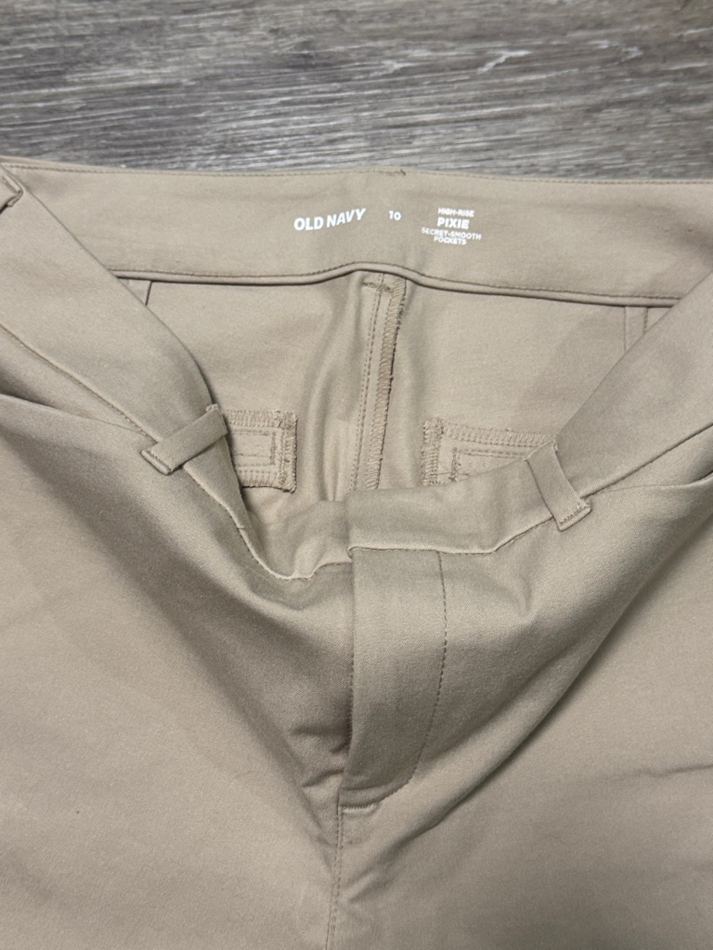Womens Old Navy Stretch Slim-Fit Pants - Tan - Picture 3 of 4